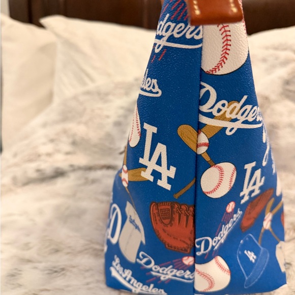 Dooney & Bourke Dodgers Blue and Brown Tote - Picture 8 of 9